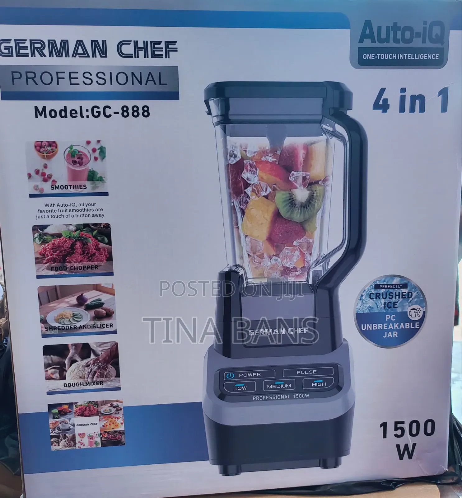 German Chef 4 in 1 Auto Iq Professional Blender