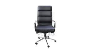 High-Back Executive Office Chair With Chrome Base