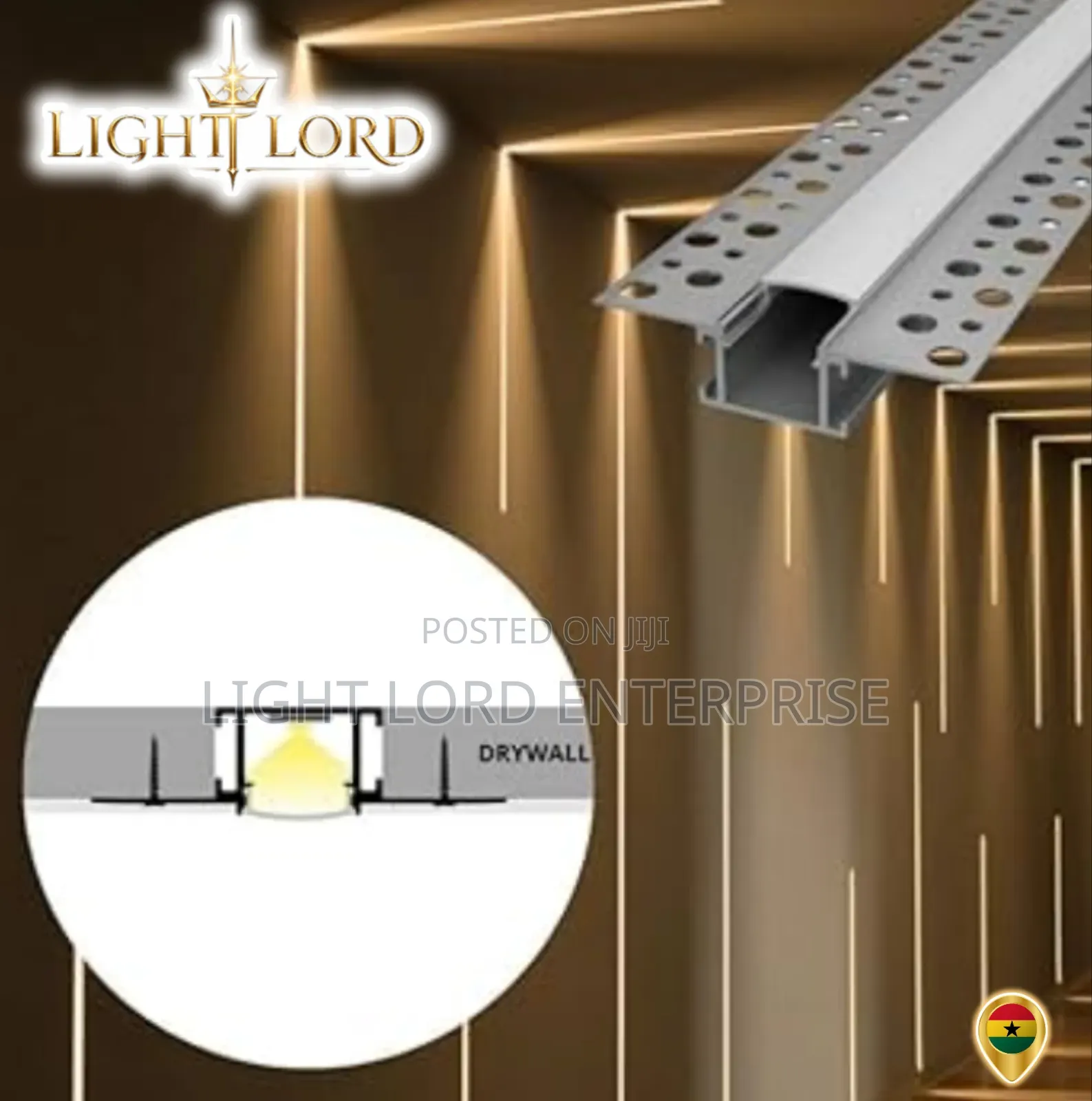 (1238) Wholesale Price Duted Eye Aluminum Profile Channel