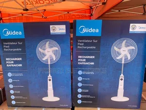Midea Durable Rechargeable Standing Fan 18"