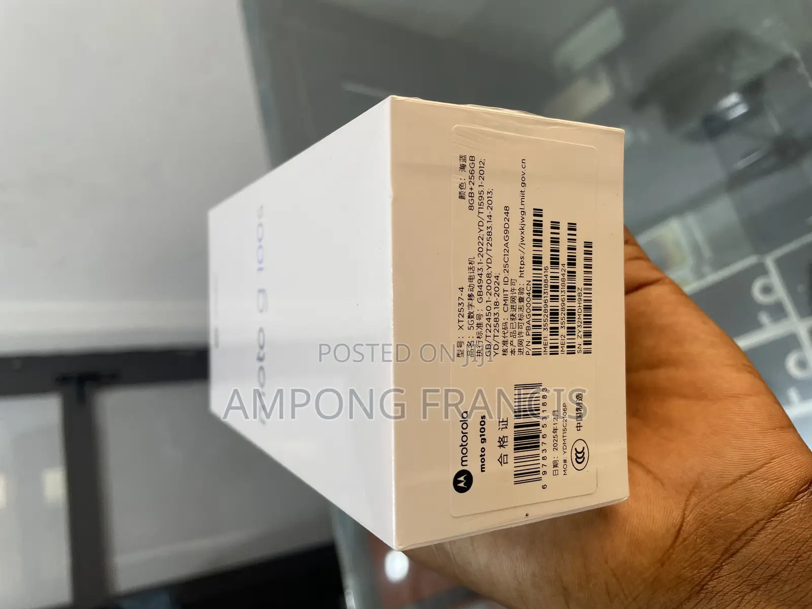 New Motorola Moto G100 5G 256 GB