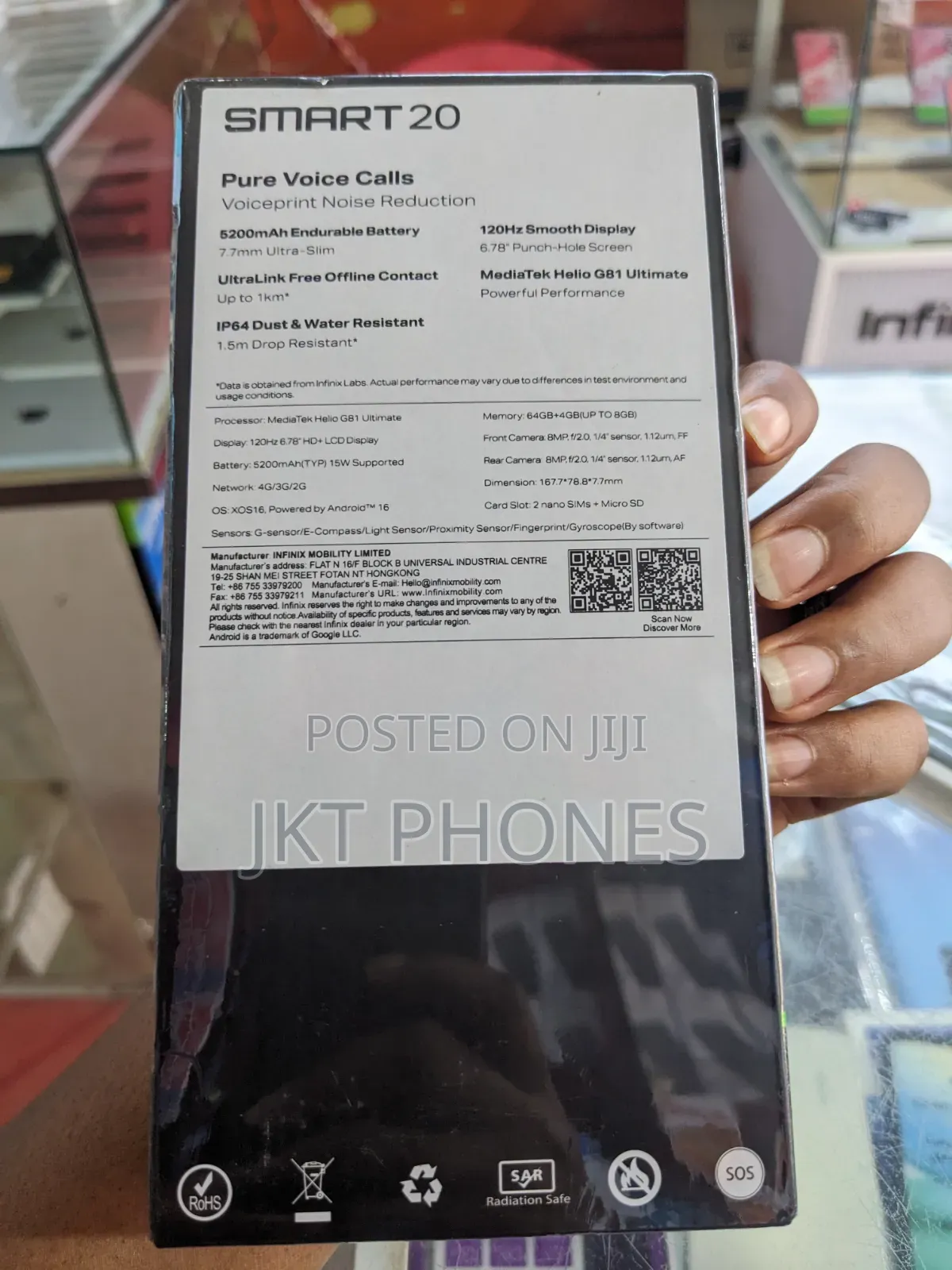 New Infinix Smart 20 64 GB Gray