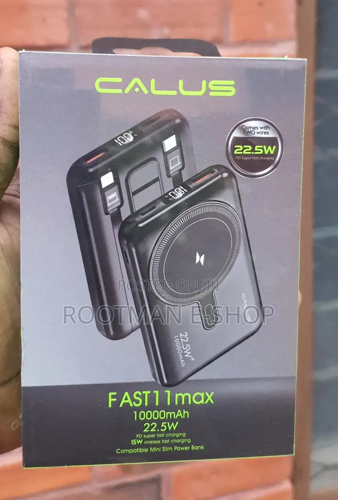 Compatible Mini Slim Calus Powerbank (15w Wireless Charge)