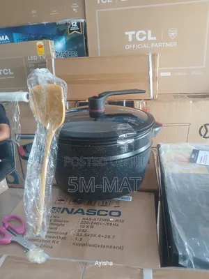 Micro-Pressure Electric Cooking Pot Non-Stick With Steamer and Spoon