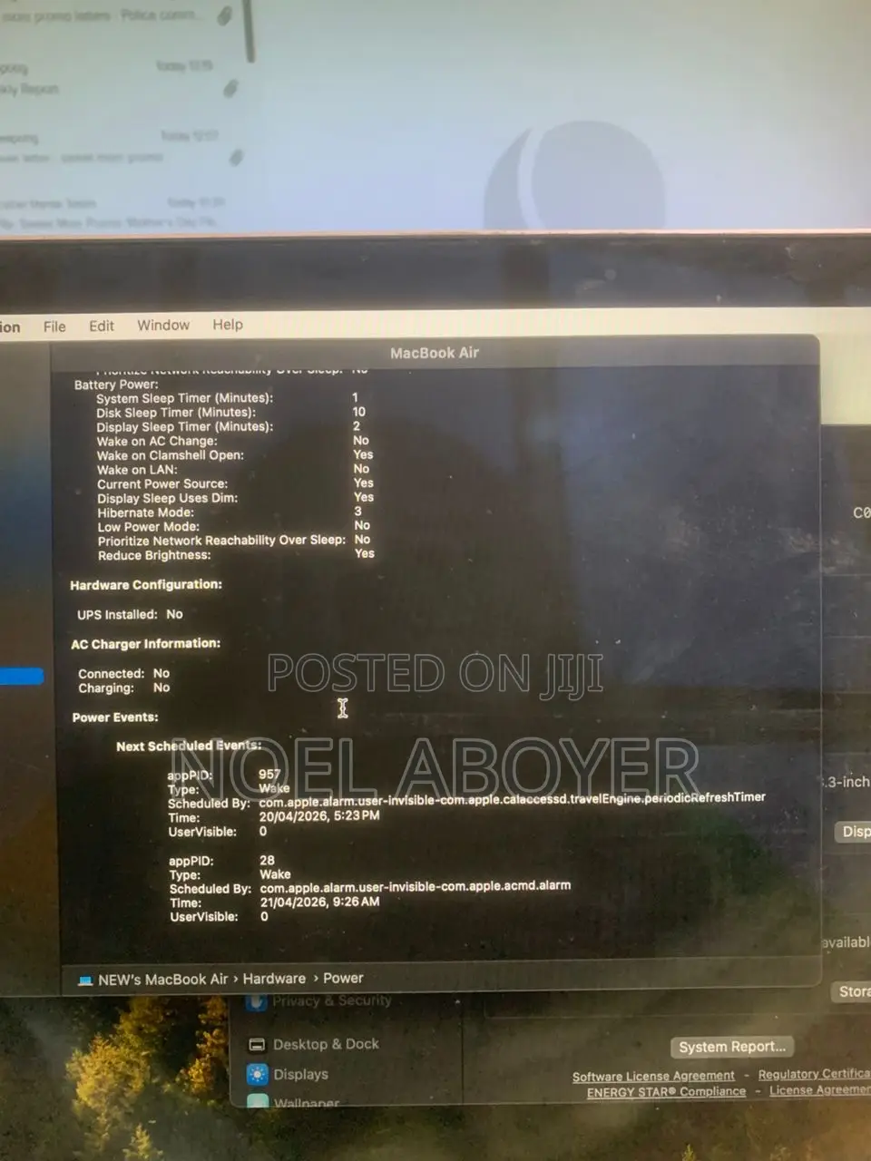 Laptop Apple MacBook Air 2019 8GB Intel Core i5 SSD 256GB