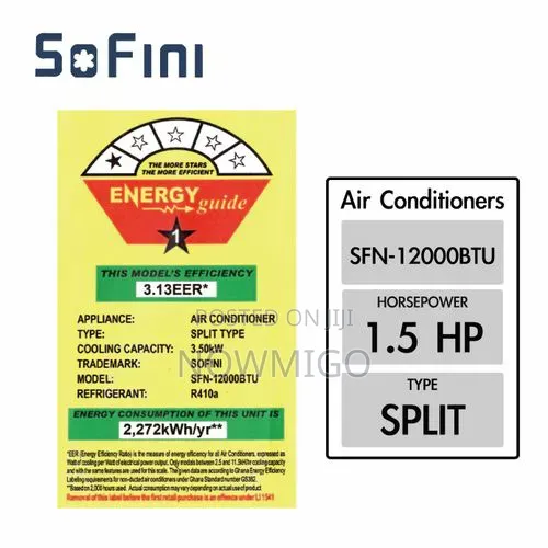 Sofini 1.5 Hp Air Conditioner