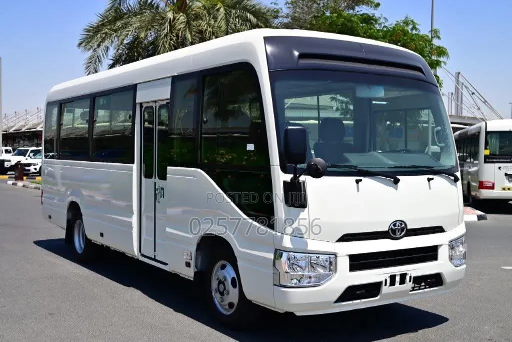 New Toyota Coaster 2025 White