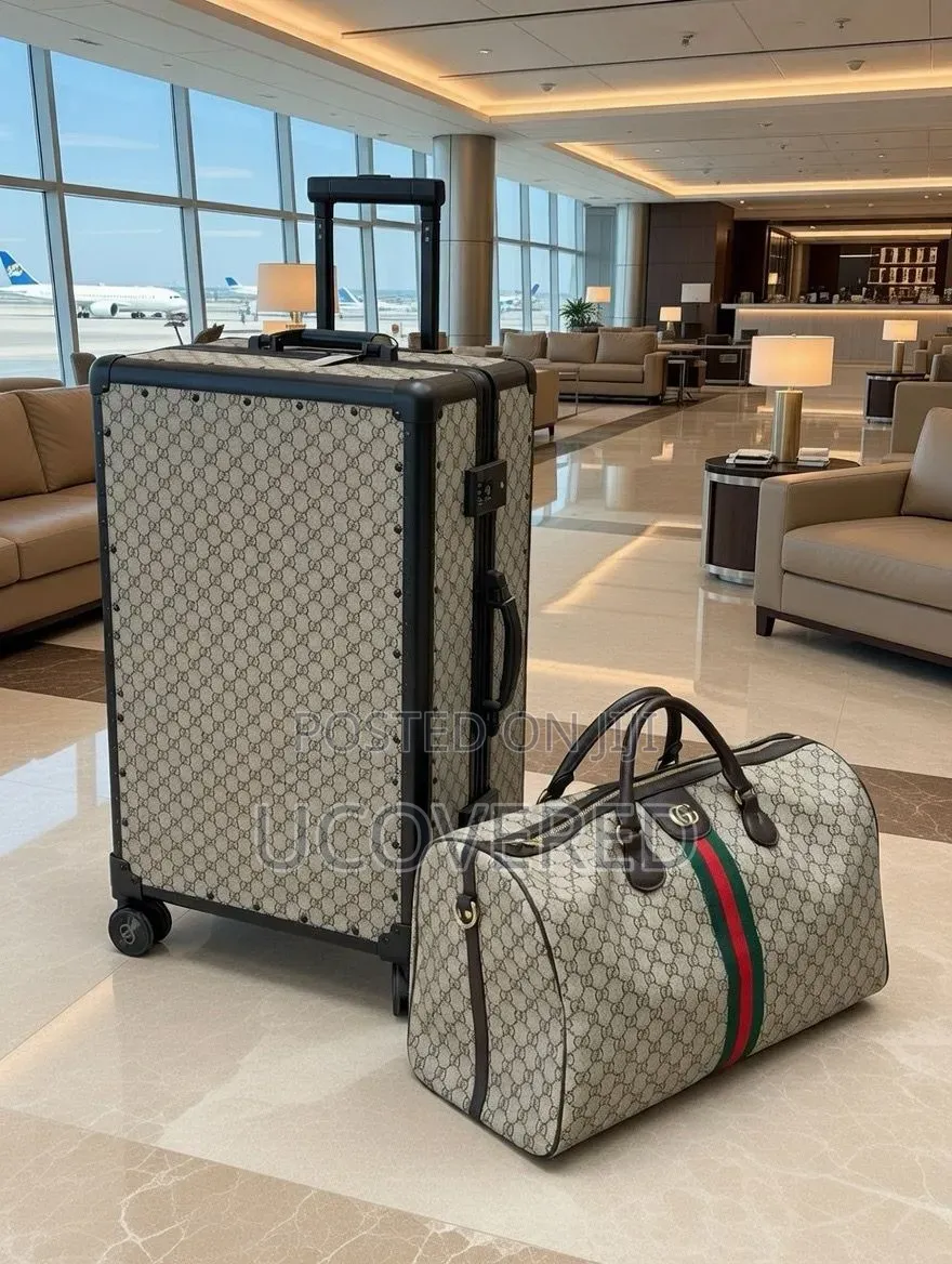 Gucci Travel Set Savoy Duffle Bag + Suitcase 20inch