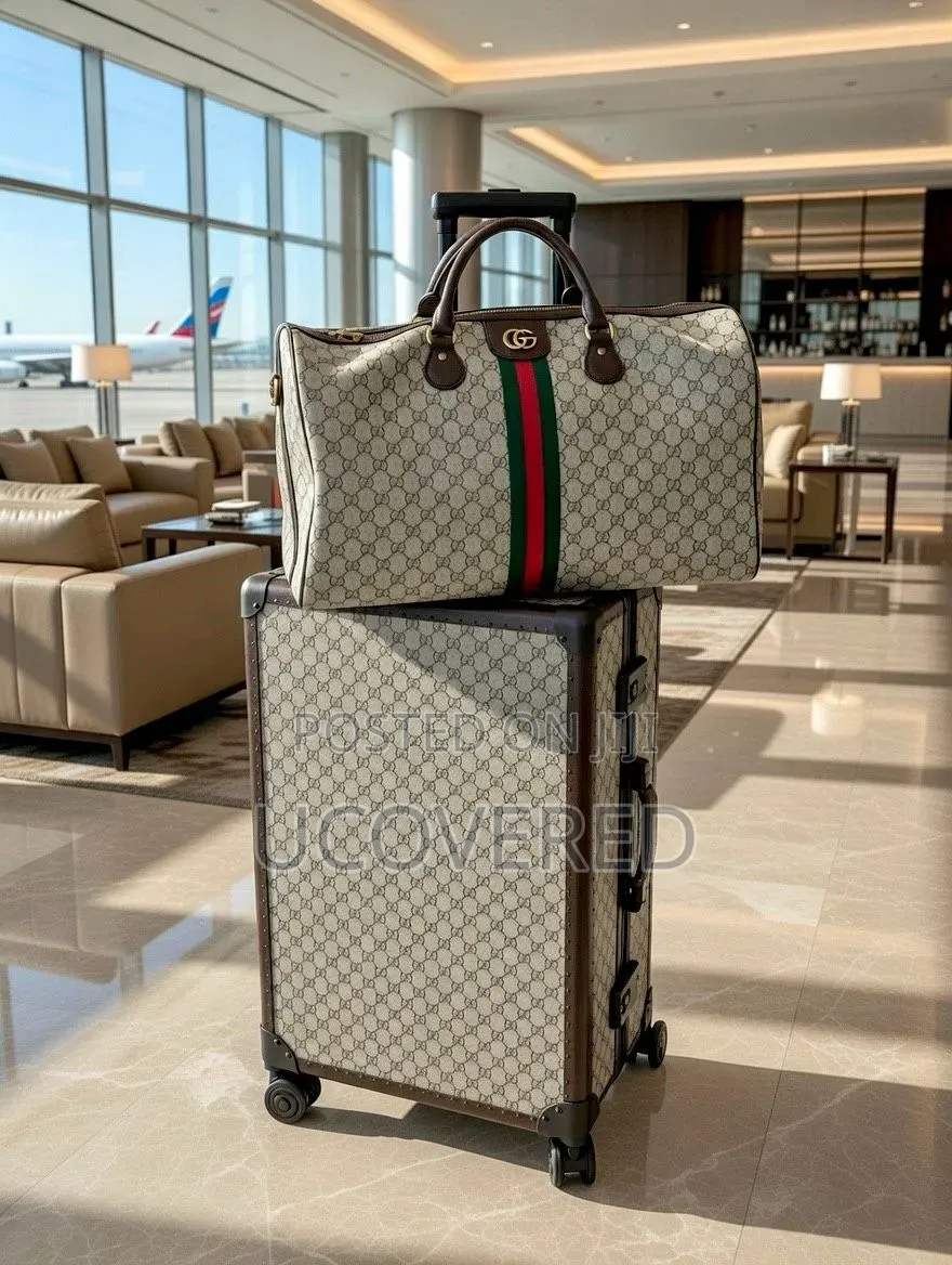 Gucci Travel Set Savoy Duffle Bag + Suitcase 20inch