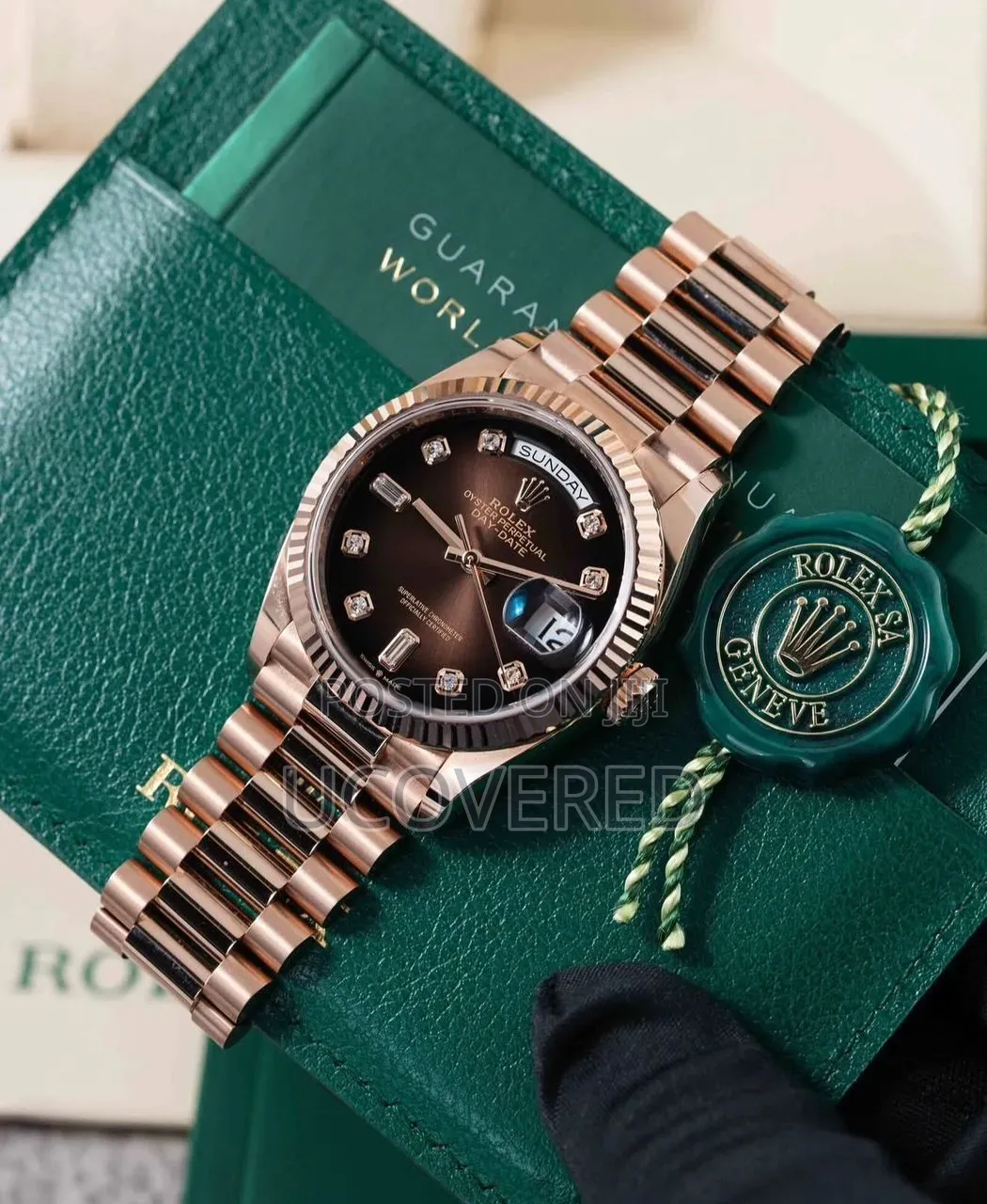 Rolex Day-date 36 In Everose Gold