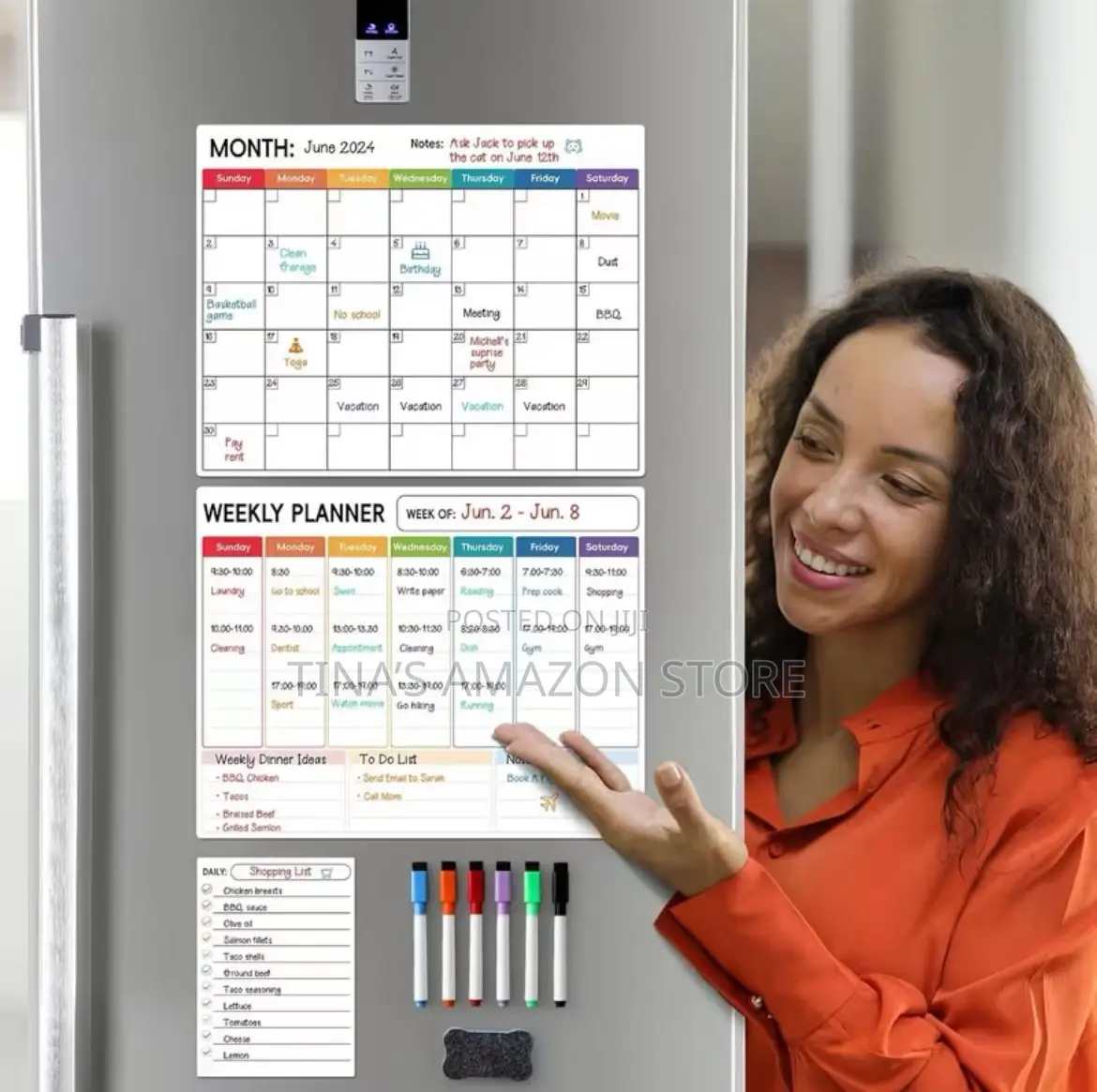 Magnetic Planner Calendar Board