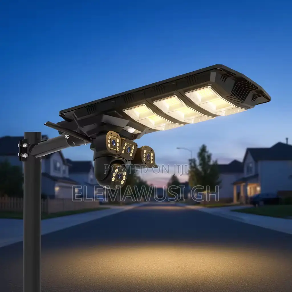 2in1 Solar Street Light Camera 3lens Ptz