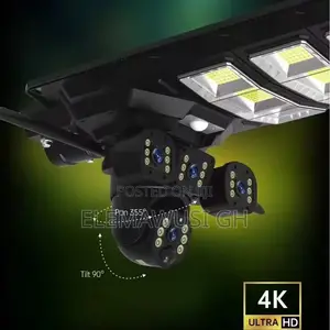 2in1 Solar Street Light Camera 3lens Ptz