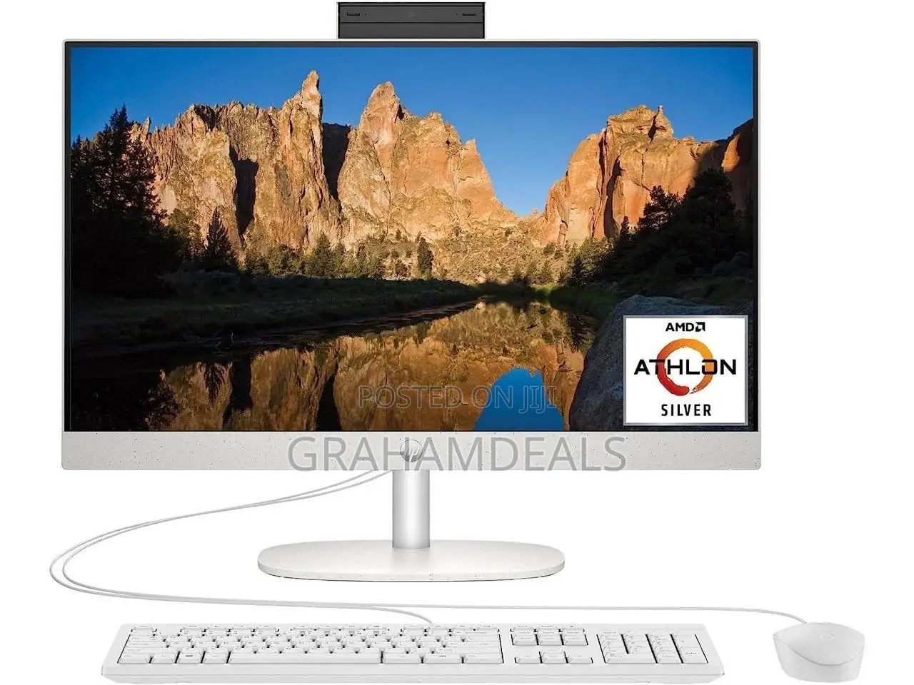 New Desktop Computer HP AiO 24 8GB AMD SSD 256GB