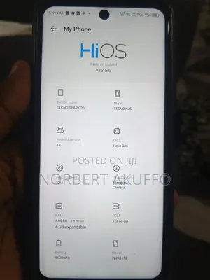 Tecno Spark 20 128 GB Black