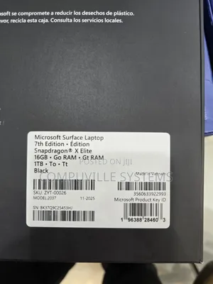 New Microsoft Surface Laptop 7 16GB Qualcomm Snapdragon X Elite SSD 1T