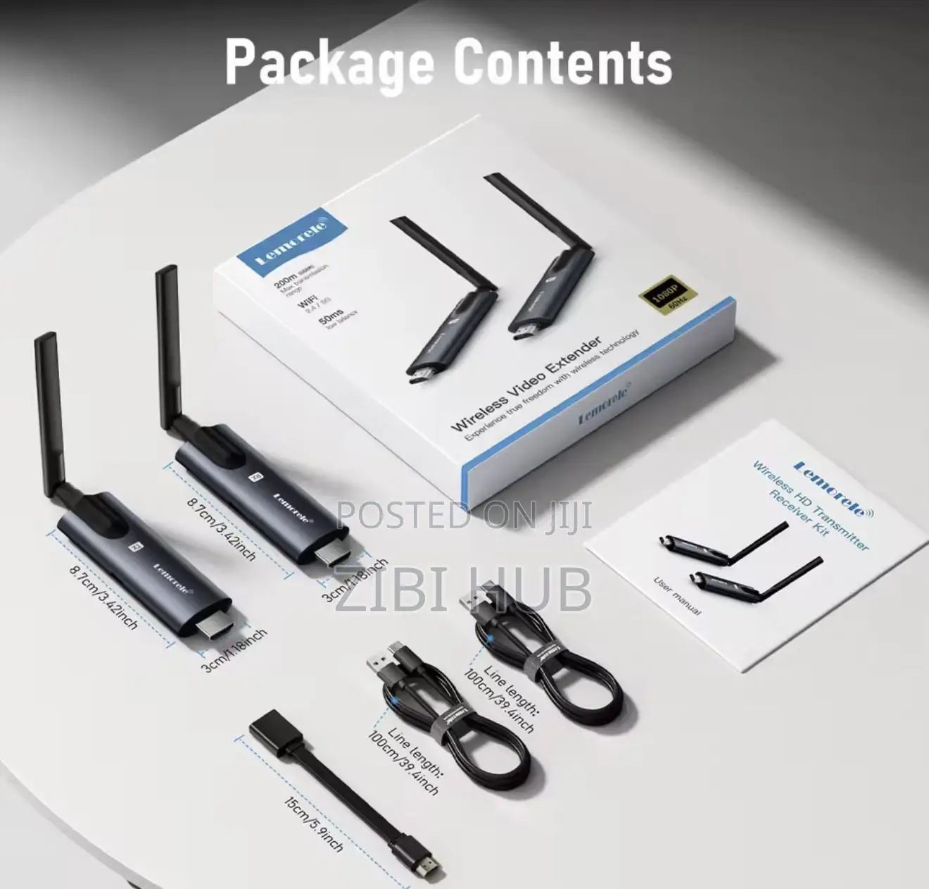 Lemorele 5g 200m Wireless Hdmi Transmitter With App Monitoring
