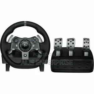 Logitech Driving Force G920 Steering Wheel and Pedals – Black