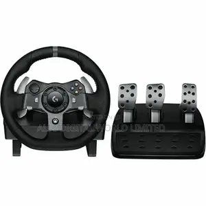 Logitech Driving Force G920 Steering Wheel and Pedals – Black