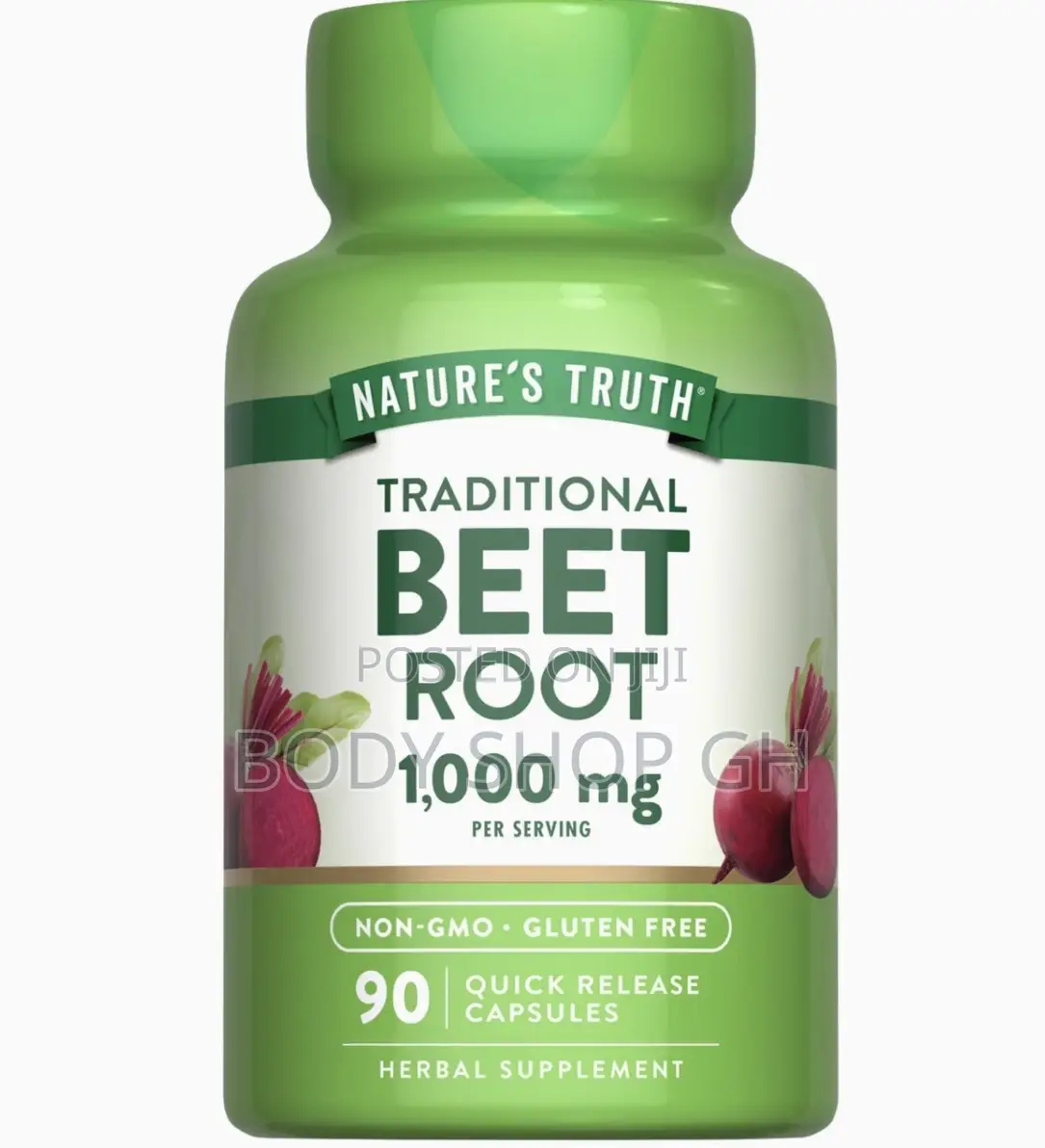 Nature's Truth Beet Root Capsules | 1000mg | 90 Pills | - Nitric Oxide