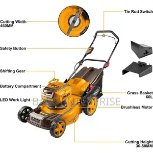 Ingco 18" 40v Cordless Lawn Mower With 5.0ah Battery – Lmli20186