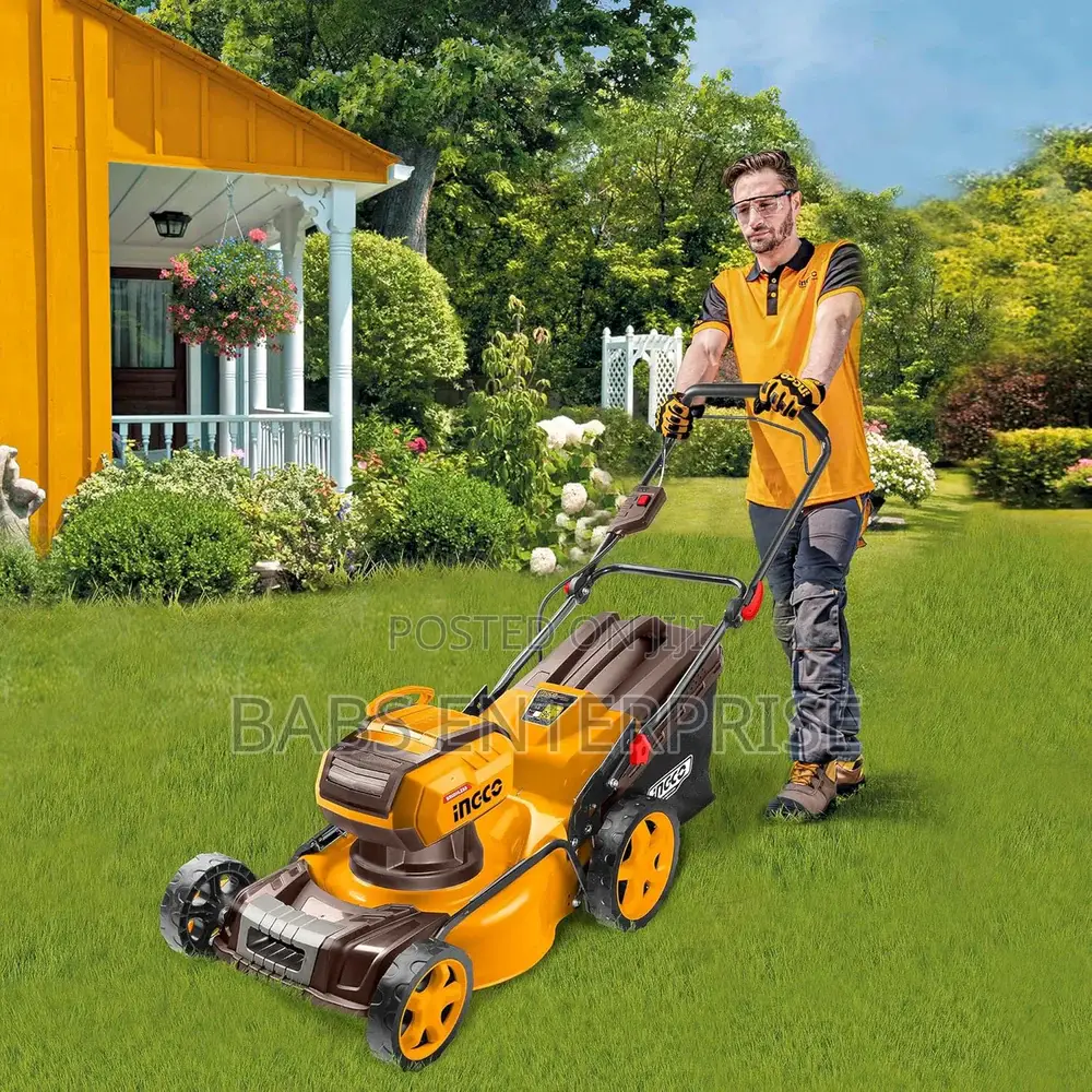Ingco 18" 40v Cordless Lawn Mower With 5.0ah Battery – Lmli20186