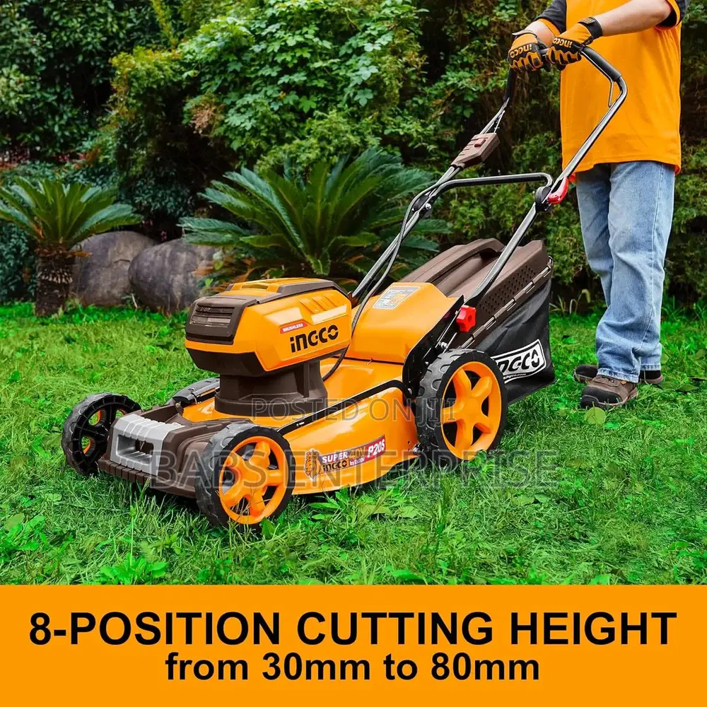 Ingco 18" 40v Cordless Lawn Mower With 5.0ah Battery – Lmli20186