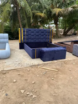 Over Size King Size Bed Frame and Ottoman