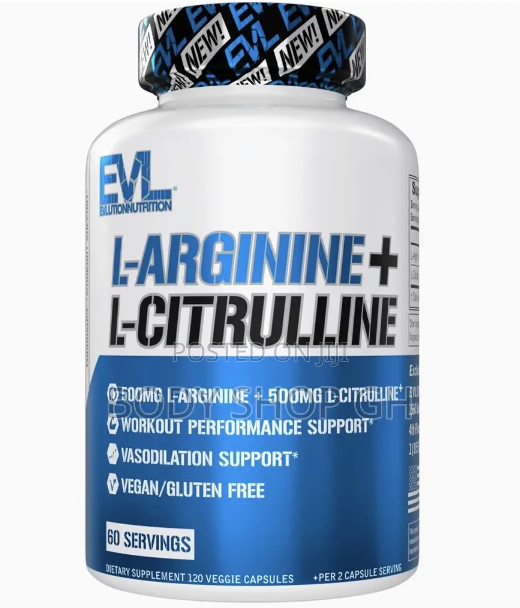 Nitric Oxide Booster - L-Arginine + L -Citrulline Supplement 120 Caps