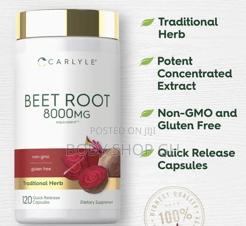 Natural Nitric Oxide Booster - Extra Strength Beet Root Supplement