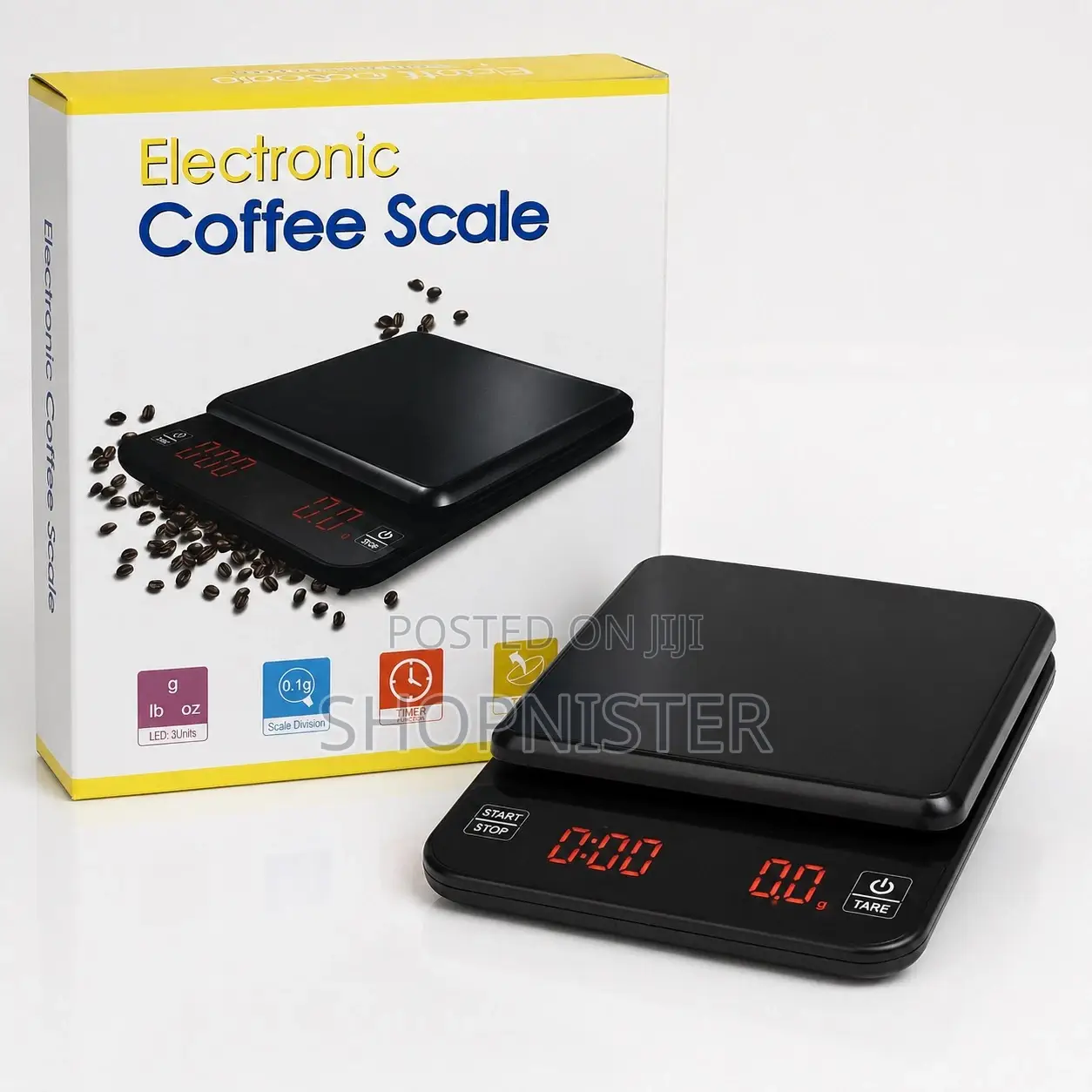 High Precision Digital Coffee Scale | 0.1g Accuracy | Led