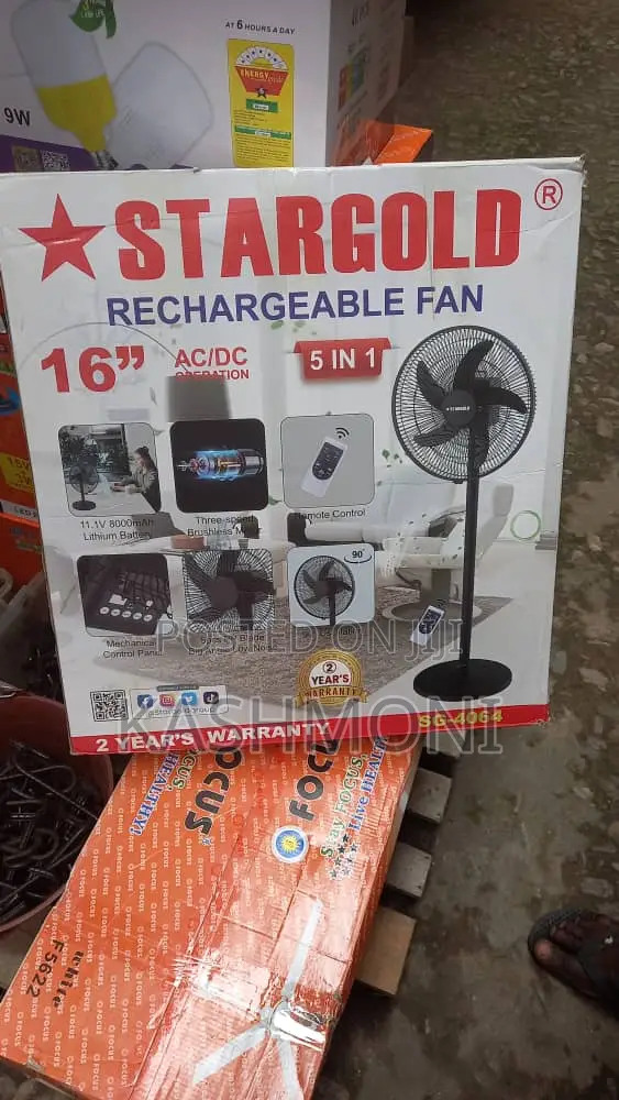 16'" Rechargeable Standing Fan