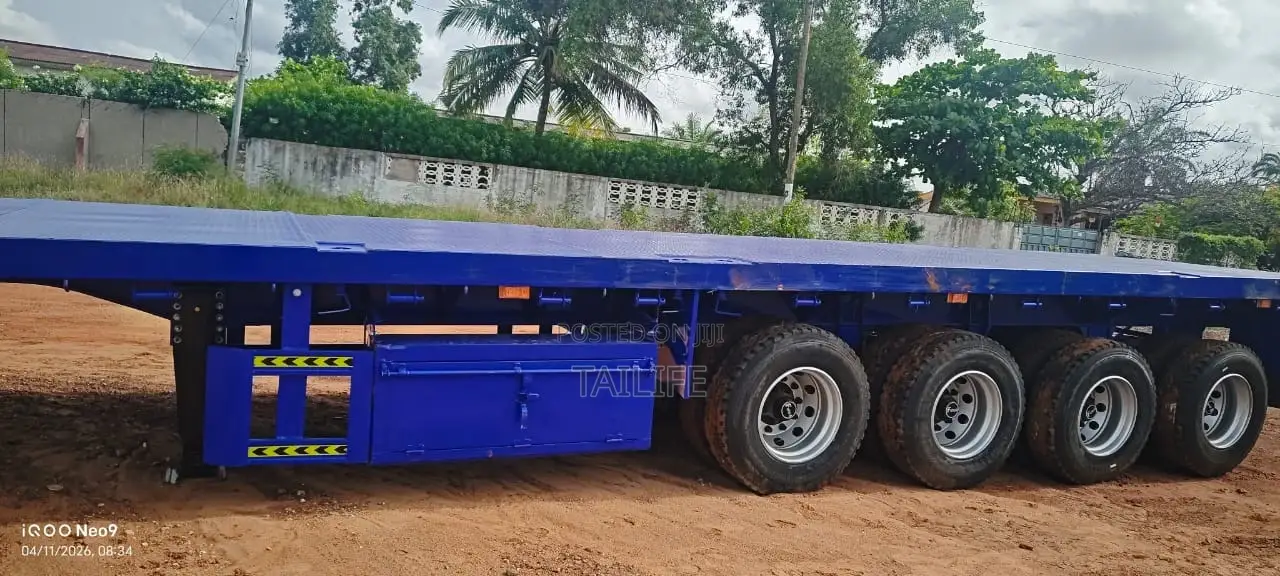 Flatbed Trailer Brand New 4 Axle – Front Lift Axle, Heavy Duty (Tema)