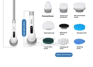 9 in 1 Electric Spin Scrubber Powerful Cleaning Brush