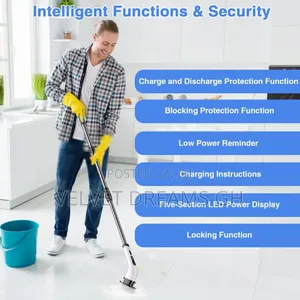 9 in 1 Electric Spin Scrubber Powerful Cleaning Brush