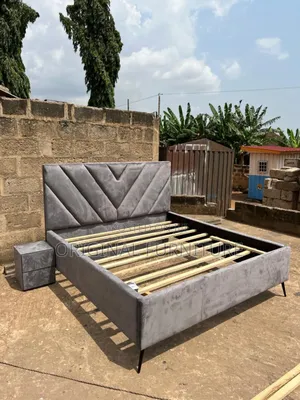 Queen Size Bed Frame and Side Drawa