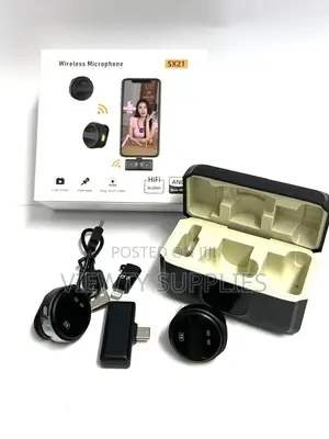 Sx21 Wireless Lavalier Microphone for iPhone, iPad and Android