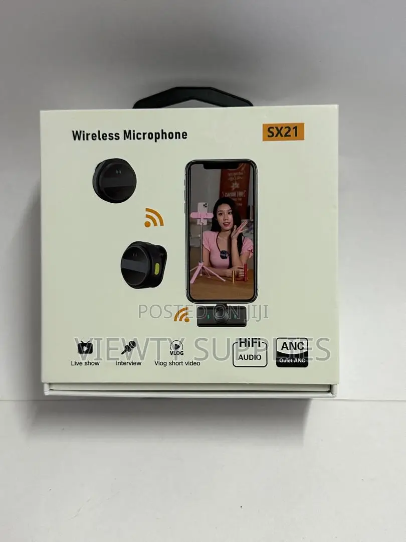 Sx21 Wireless Lavalier Microphone for iPhone, iPad and Android