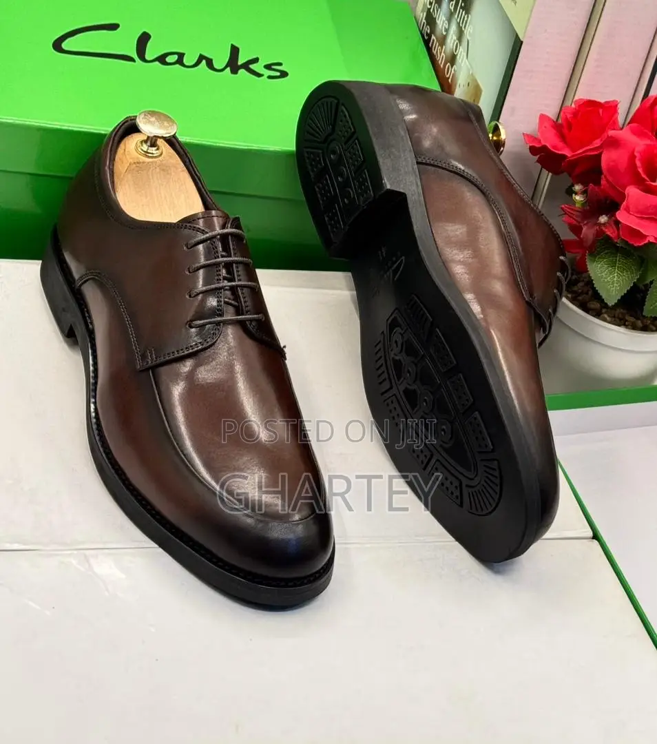 High Quality Men’S Leather Executive Shoes - Black Coffee Colors