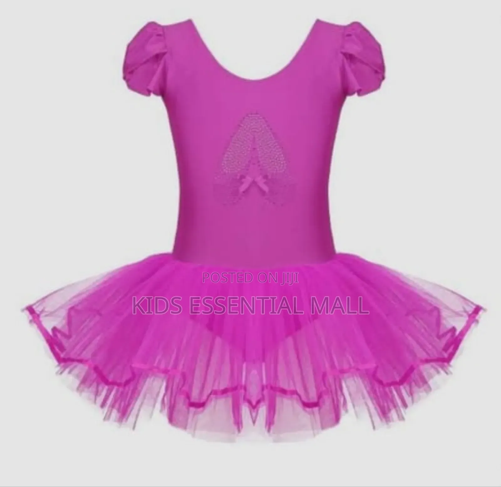 Fucai Pink Ballet Dress, Shoe and Tights for 2 to 12years