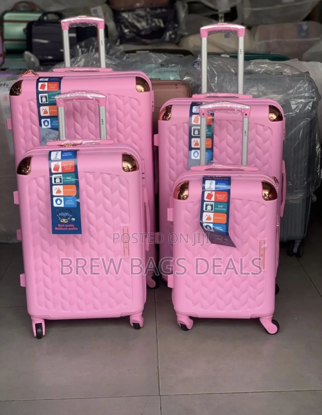Quality Brand Ak 4set Fiber Anticrack Unbreakable Traveling Bag.
