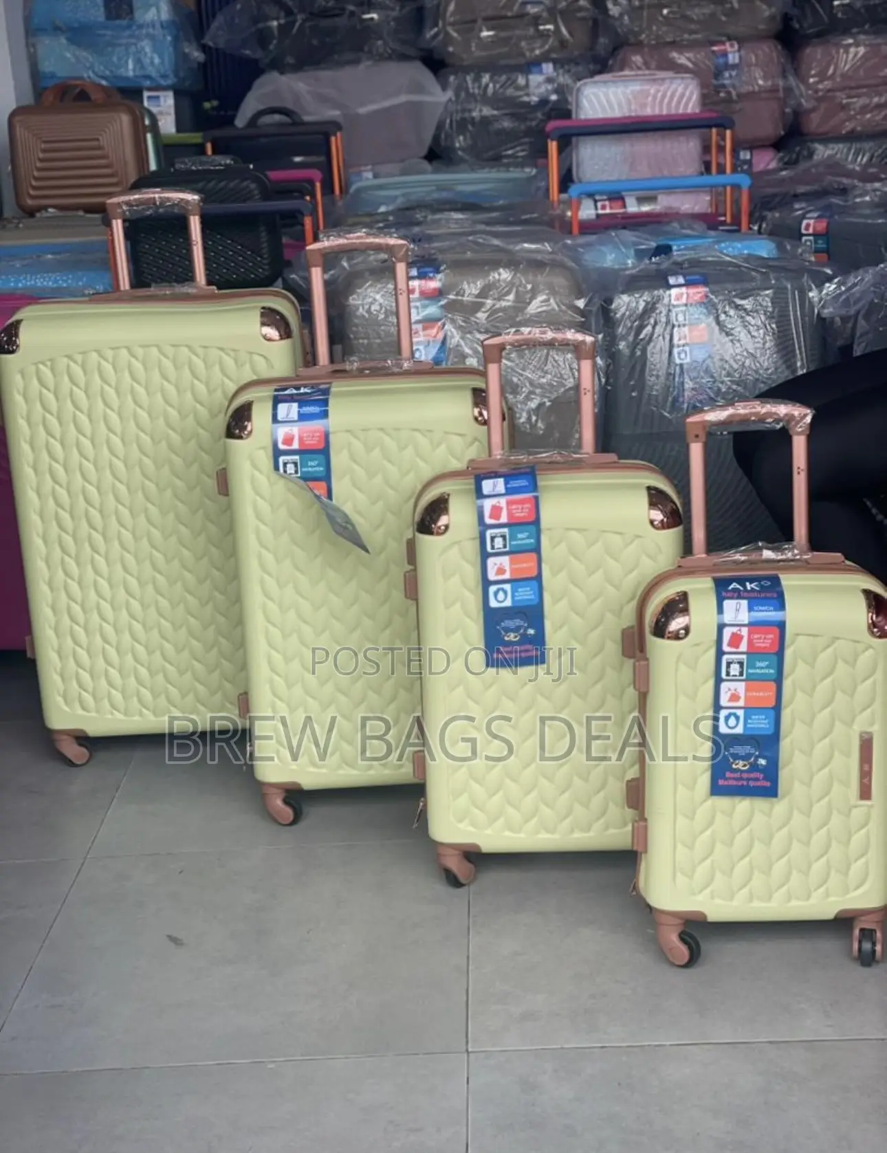 Quality Brand Ak 4set Fiber Anticrack Unbreakable Traveling Bag.