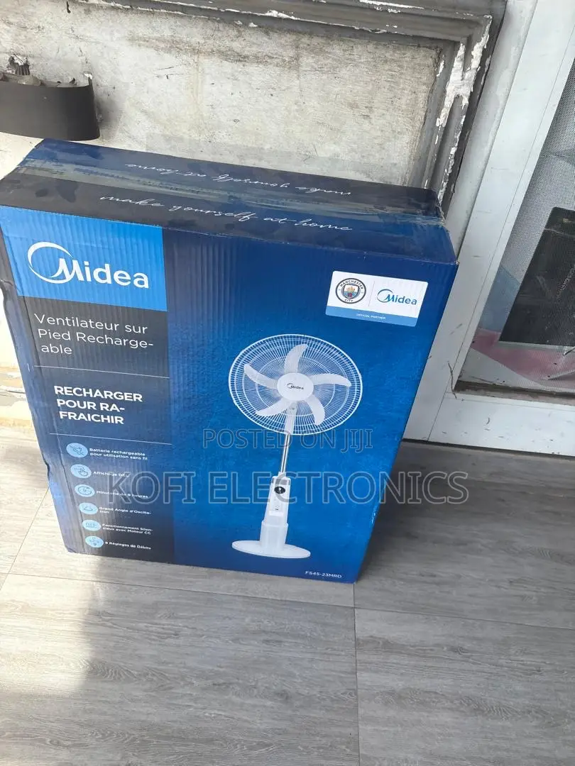 Comfort With Midea Rechargeable Fan