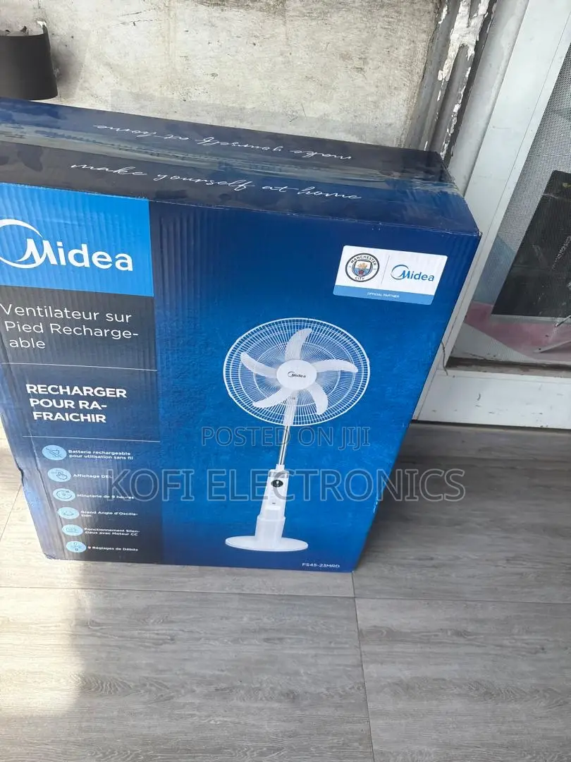 Energy-Saving Midea Rechargeable Fan With Powerful Performance