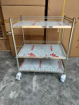 Medicine / Ward Trolley 3 Steps (Stainless)