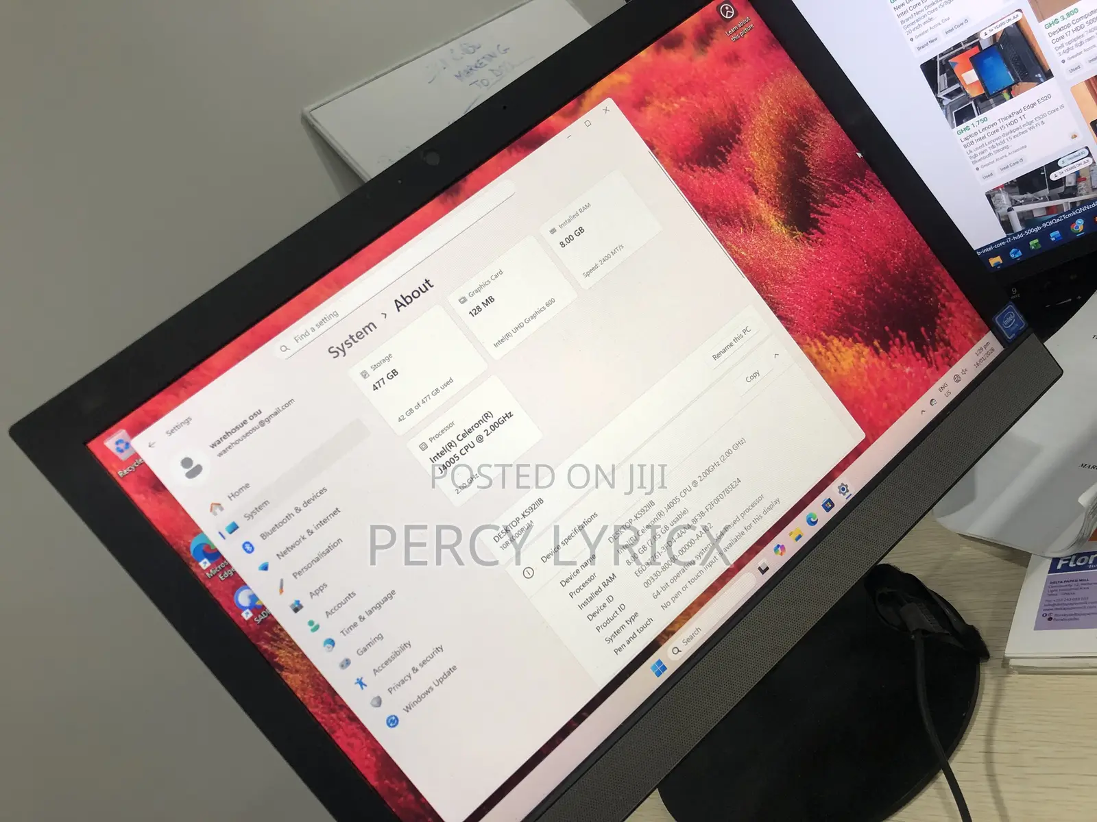 Desktop Computer Lenovo V130 AIO 8GB Intel Celeron SSD 500GB