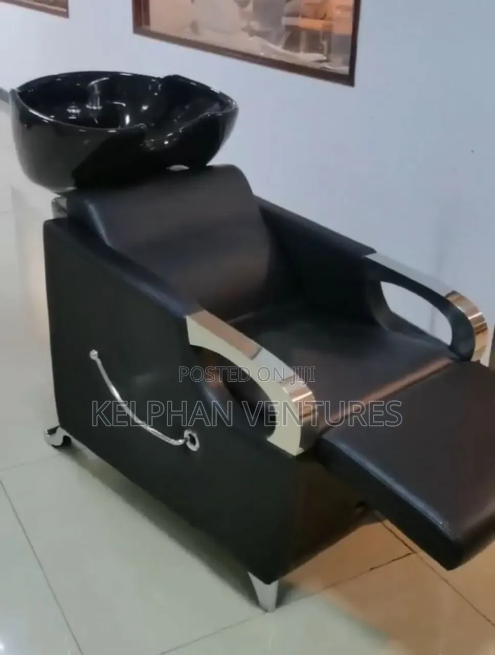 Heavy Black Shampoo Saloon Chair