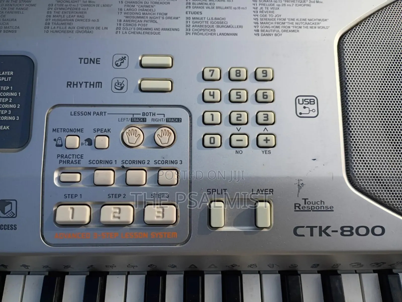 Casio CTK 800 Split Layer Transpose Usb Etc