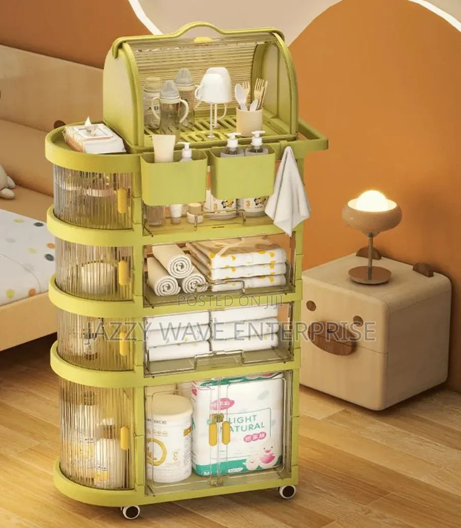 Kids Cabinet Storage Rack