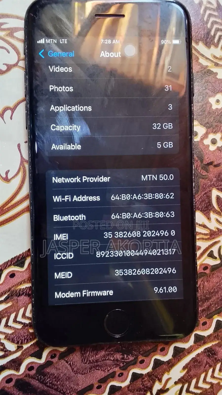 Apple iPhone 7 32 GB Black